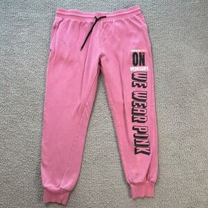 Mean Girls Movie Jogger Sweatpants XL Pink Merch Lounge Pants On Wednesdays Pink
